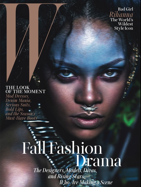 Rihanna on the cover of W Magazine