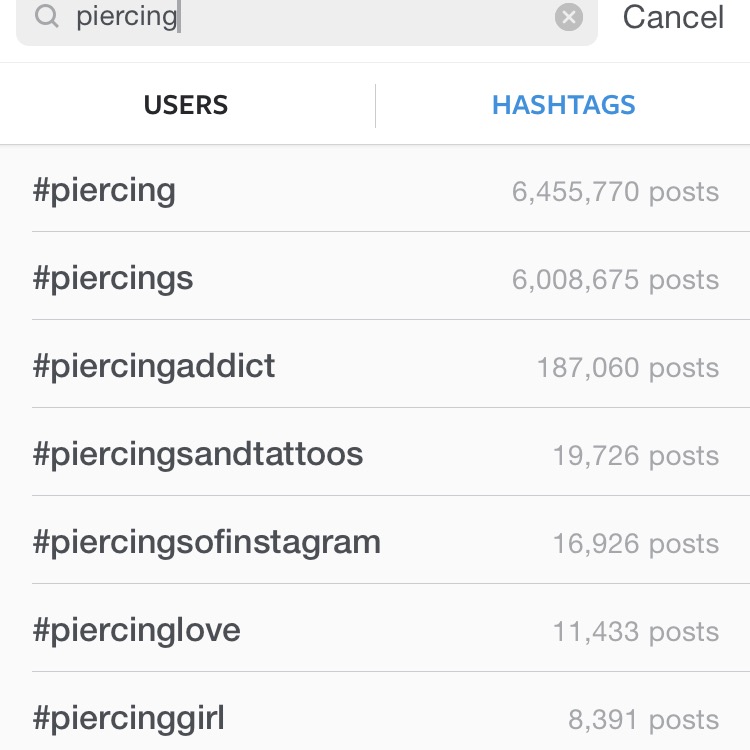 hashtags